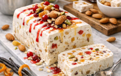 Plus léger qu’une bûche, plus chic qu’une glace : Découvrez les secrets du nougat glacé parfait