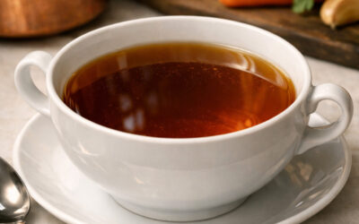 Comment réaliser un consommé de bœuf double étape par étape ?